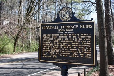 Irondale Furnace Ruins Marker image. Click for full size.