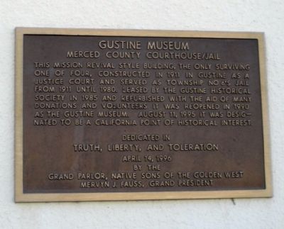 Gustine Museum Marker image. Click for full size.