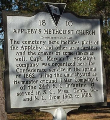 Appleby's Methodist Church Marker. Click for full size. Appleby's Methodist Church Marker image. Click for full size.