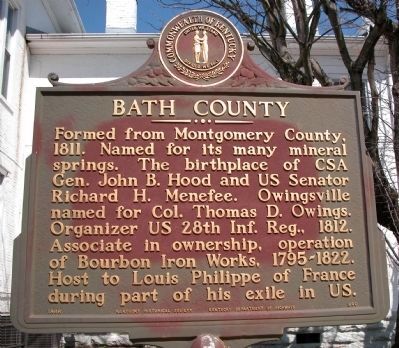 Bath County Marker image. Click for full size.