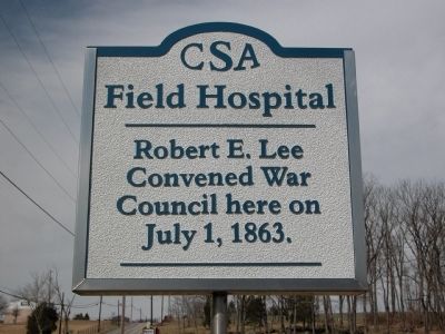 CSA Field Hospital Marker. Click for full size. CSA Field Hospital Marker image. Click for full size.