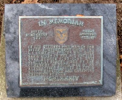 385th Bomb Group (H) Marker. Click for full size. 385th Bomb Group (H) Marker image. Click for full size.