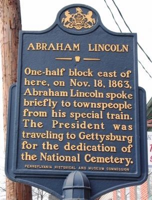 Abraham Lincoln Marker image. Click for full size.