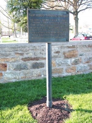 New Albany National Cemetery Marker. Click for full size. New Albany National Cemetery Marker image. Click for full size.