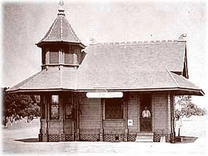 Tarpey Train Depot as it looked around 1905 image. Click for full size.