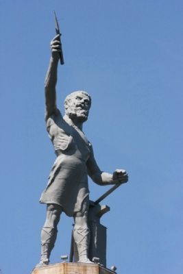 Vulcan statue is the largest cast iron statue in the world.. Click for full size. Vulcan statue is the largest cast iron statue in the world. image. Click for full size.