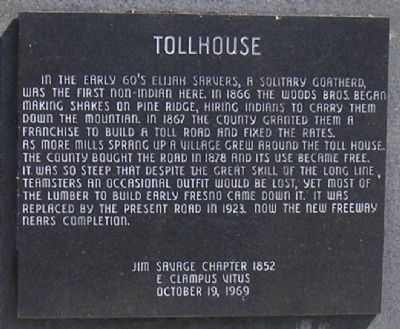 Tollhouse Marker image. Click for full size.