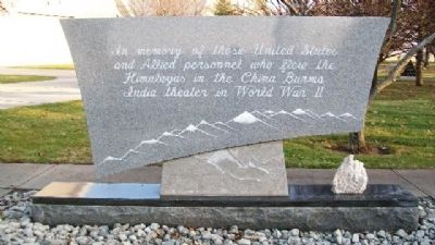China Burma India Hump Aircrews Memorial. Click for full size. China Burma India Hump Aircrews Memorial image. Click for full size.