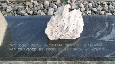 China Burma India Hump Aircrews Memorial Rock. Click for full size. China Burma India Hump Aircrews Memorial Rock image. Click for full size.