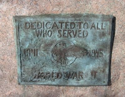 Milford World War II Memorial Marker image. Click for full size.