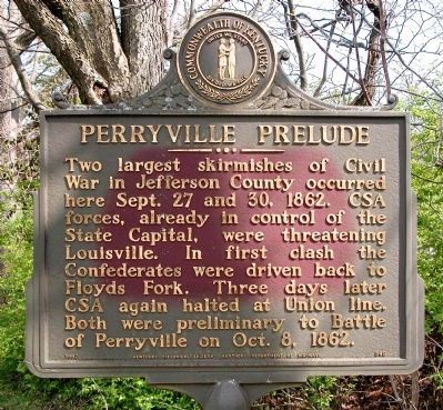 Perryville Prelude Marker. Click for full size. Perryville Prelude Marker image. Click for full size.