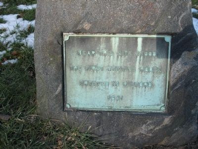 The First Meeting House Marker. Click for full size. The First Meeting House Marker image. Click for full size.