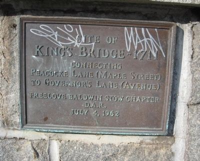 King’s Bridge Marker. Click for full size. King’s Bridge Marker image. Click for full size.