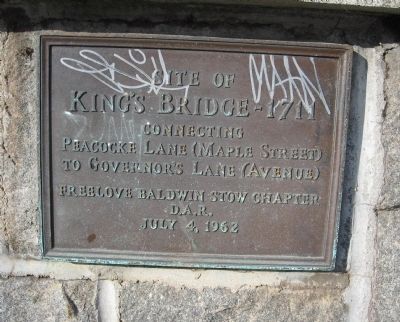 Kings Bridge Marker image. Click for full size.