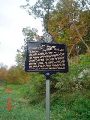 Cat Swamp Hijacking and Murder Marker image. Click for full size.