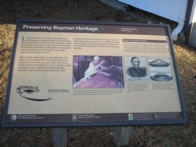 Preserving Baymen Heritage Marker image. Click for full size.