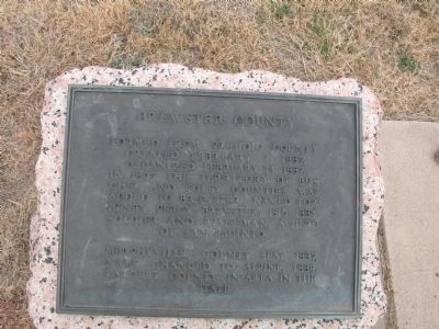 Brewster County Marker image. Click for full size.
