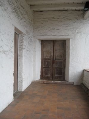 An Entrance Door to the Mission Out Building image. Click for full size.