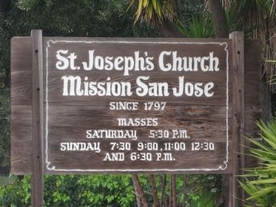 St. Joseph's Church - Mission San Jose. Click for full size. St. Joseph's Church - Mission San Jose image. Click for full size.