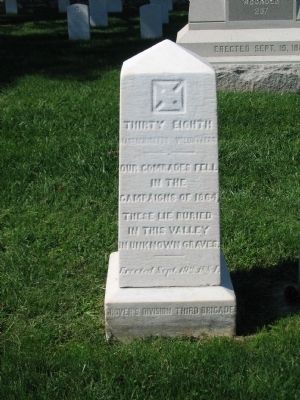 Thirty-Eighth Massachusetts Volunteers Memorial image. Click for full size.
