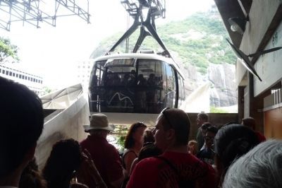 Modernized CCAPA car arrives at Praia Vermelha station (Rio) image. Click for full size.