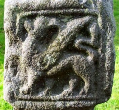 St Mary's Abbey North Cross South Face Dragon-Like Detail. Click for full size. St Mary's Abbey North Cross South Face Dragon-Like Detail image. Click for full size.