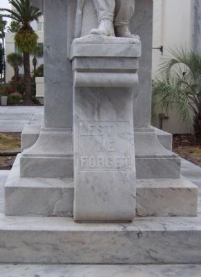 Tampa Confederate Monument , south face image. Click for full size.
