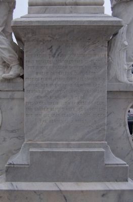 Tampa Confederate Monument , east face image. Click for full size.