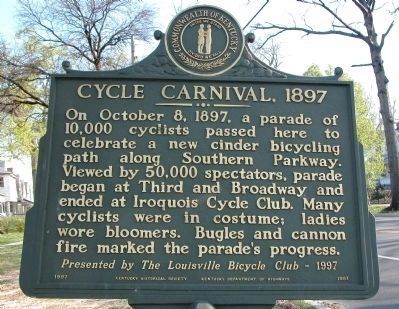 Cycle Carnival, 1897. Click for full size. Cycle Carnival, 1897 image. Click for full size.