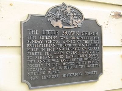The Little Brown Church Marker image. Click for full size.