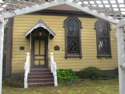 The Little Brown Church and Marker. Click for full size. The Little Brown Church and Marker image. Click for full size.