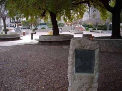 Commemorating the Raising of the First American Flag within the Walled City of Tucson Marker image. Click for full size.