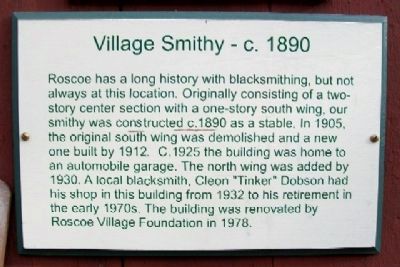 Village Smithy - c.1890 Marker image. Click for full size.