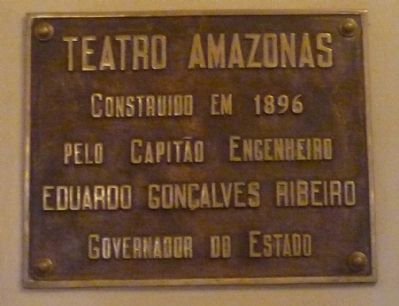 Teatro Amazonas (interior marker) image. Click for full size.