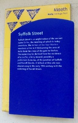 Suffolk Street Marker image. Click for full size.