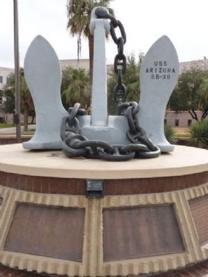 An Anchor from the U.S.S. Arizona. Click for full size. An Anchor from the U.S.S. Arizona image. Click for full size.