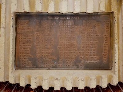 First Plaque, Naval Casualty List, Second Plaque Clockwise. Click for full size. First Plaque, Naval Casualty List, Second Plaque Clockwise image. Click for full size.