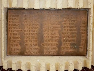 Second Plaque, Naval Casualty List, Third Plaque Clockwise image. Click for full size.