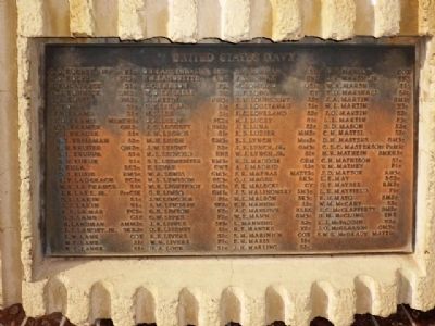 Naval Casualty List, Seventh Plaque Clockwise. Click for full size. Naval Casualty List, Seventh Plaque Clockwise image. Click for full size.