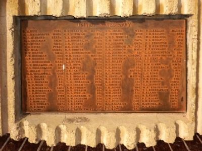 Naval Casualty List, Eighth Plaque Clockwise. Click for full size. Naval Casualty List, Eighth Plaque Clockwise image. Click for full size.