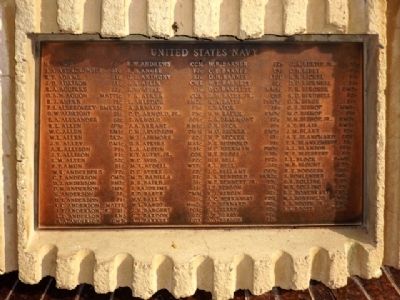 Naval Casualty List, Twelfth Plaque Clockwise. Click for full size. Naval Casualty List, Twelfth Plaque Clockwise image. Click for full size.
