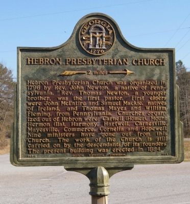 Hebron Presbyterian Church Marker image. Click for full size.