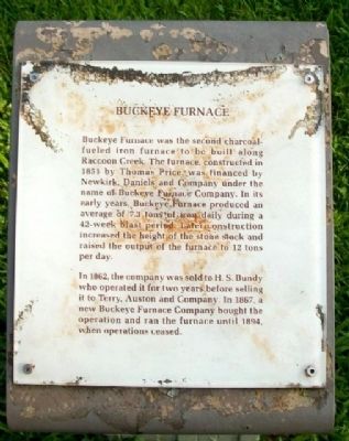 Buckeye Furnace Marker. Click for more information. Buckeye Furnace Marker image. Click for more information.