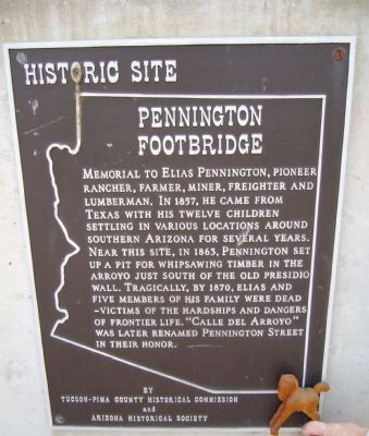 Pennington Footbridge Marker image. Click for full size.