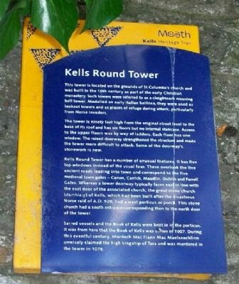 Kells Round Tower Marker image. Click for full size.