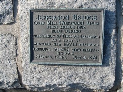 Jefferson Bridge Marker. Click for full size. Jefferson Bridge Marker image. Click for full size.