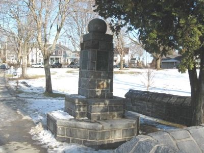 Memorial to Three Milford Men. Click for full size. Memorial to Three Milford Men image. Click for full size.