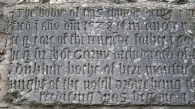 St Columba's Church 1578 Bell Tower Commemorative Inscription 01. Click for full size. St Columba's Church 1578 Bell Tower Commemorative Inscription 01 image. Click for full size.