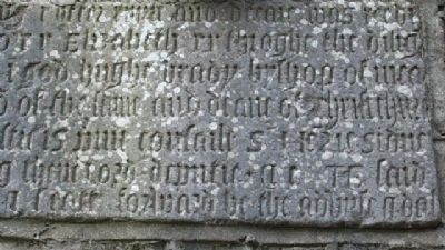 St Columba's Church 1578 Bell Tower Commemorative Inscription 02 image. Click for full size.