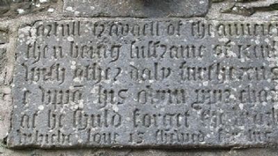 St Columba's Church 1578 Bell Tower Commemorative Inscription 03 image. Click for full size.